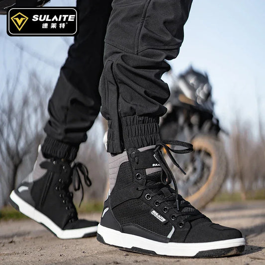 Motorcycle boots Breathable Anti-fall Rider Road Racing Casual Shoes - Empire P.E