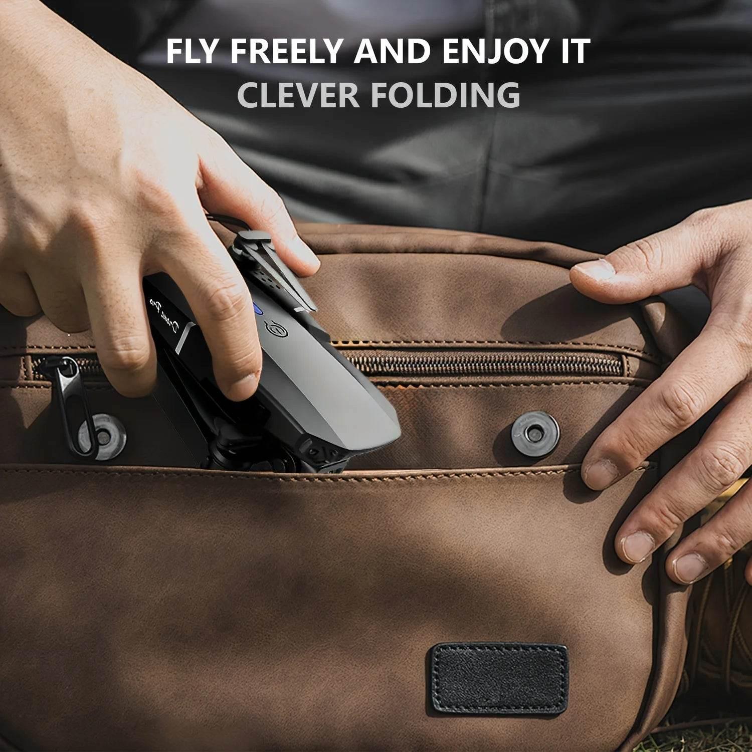 E88 Drone with Dual 4K HD Cameras, Wi-Fi, USB Charging, 1181.1inch Max Altitude, 3m/s Speed, One-Click Return, No GPS，4k drone - Empire P.E