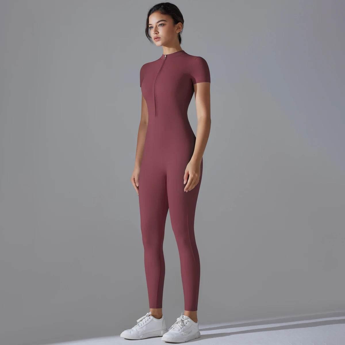 Women Bodysuits Fitness Sports Bodysuit Yoga Suit Breathable Quick Drying Sports Yoga Clothing Women's Gym Push Up Workout - Empire P.E