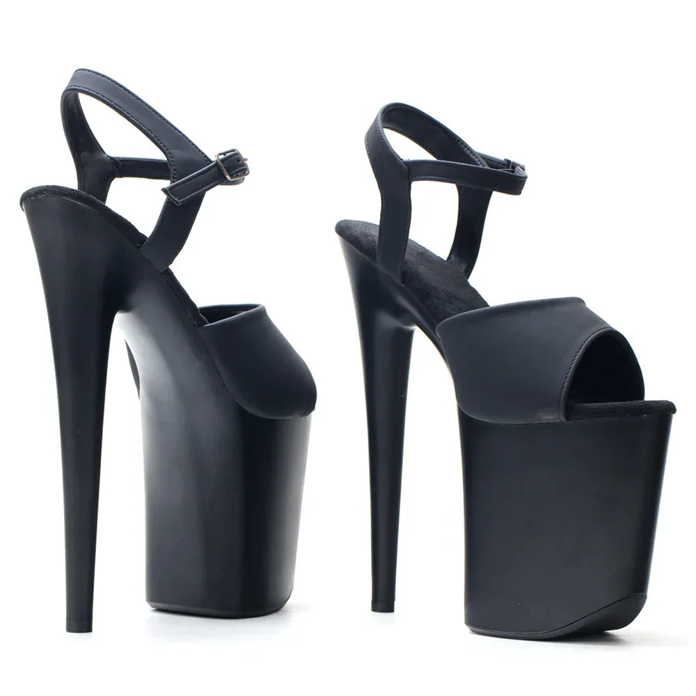 Extreme Black Paint Baking Process High Heel 20CM Heels - Empire P.E