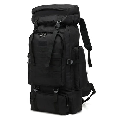 80L Waterproof Molle Camo Tactical Backpack Military Army Hiking Camping Backpack Travel Rucksack Outdoor Sports Climbing Bag - Empire P.E