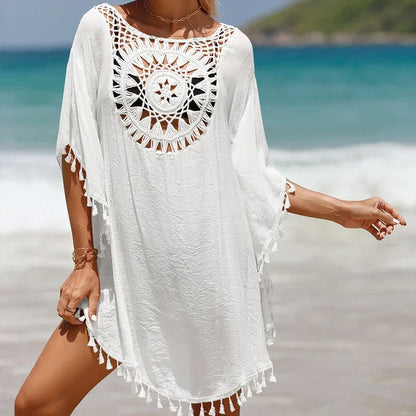 Holiday Knitting Crochet Beach Cover Ups Dress