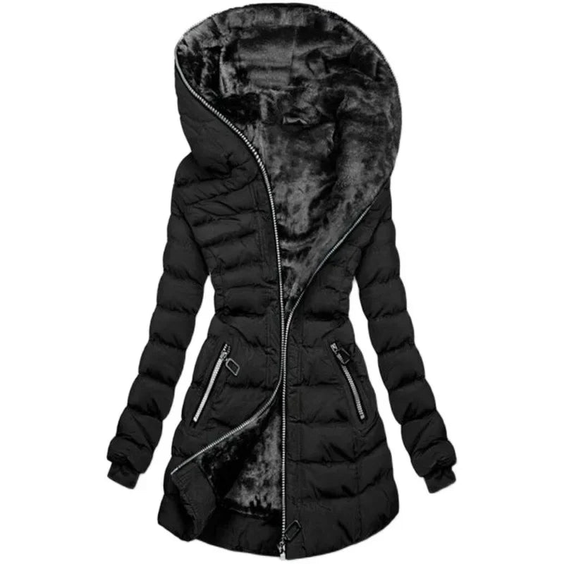 Women's Hooded Cotton-padded Jackets - Empire P.E
