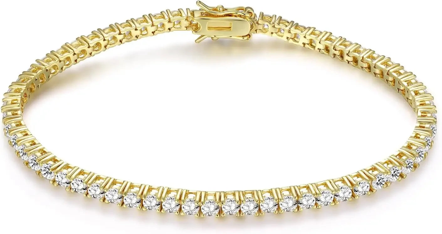 2025 new 7-8 Inch Tennis Bracelet with Four Claws - Empire P.E