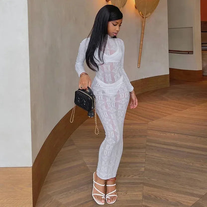 See Through Long Dress Women - Empire P.E