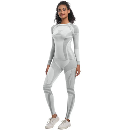 2Pc Women Skiwear Yoga Set