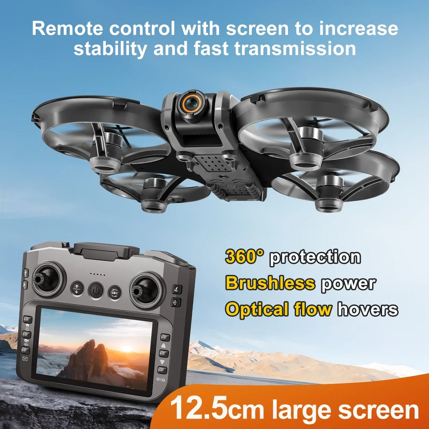 Drone with Camera 4K HD Video 180° Adjustable Lens - Empire P.E