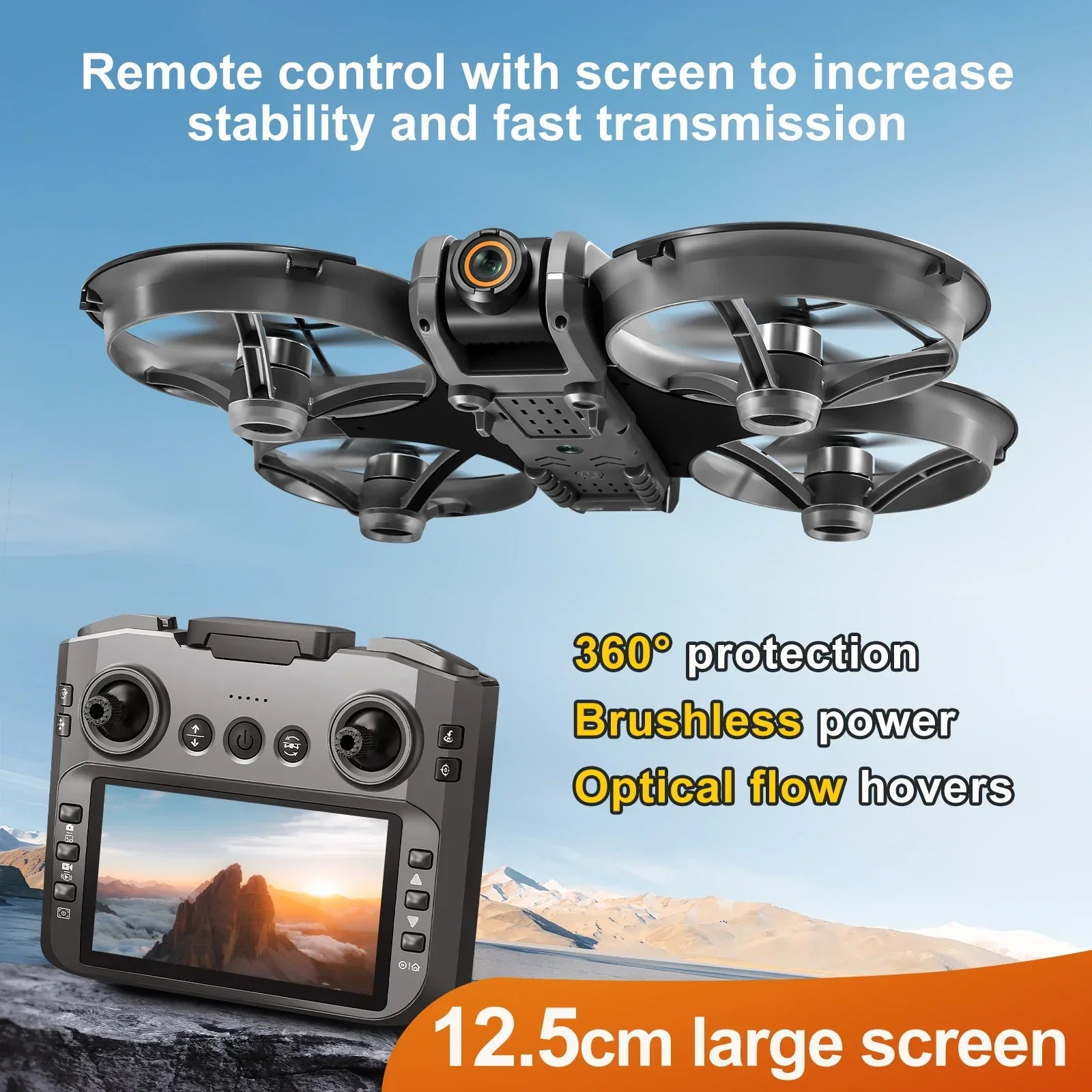 Drone with Camera 4K HD Video 180° Adjustable Lens - Empire P.E