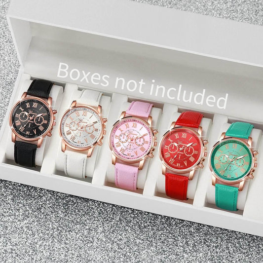 5PCS/Set Women's Multi Color Watch - Empire P.E