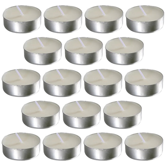 50 Pcs Small Tea Light Round Scented Candles Posing