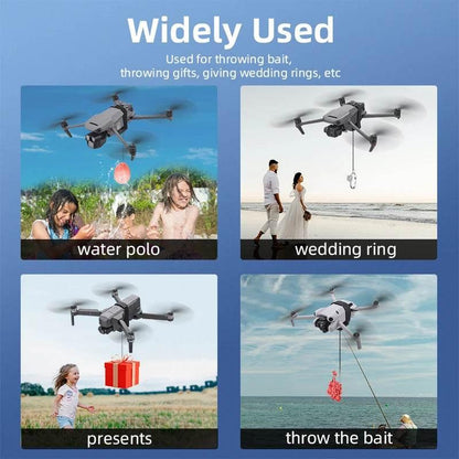 BRDRC Airdrop System for DJI Mini 4K/Mini 4 Pro/Air 3/Mini 3 Pro/Mavic 3/Mavic Pro Drone Thrower Fishing Life Rescue Send Gift - Empire P.E