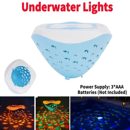 Swimming Pool Lights 4 Colors 5 Mode Cute Fish Pattern Light Underwater Pool Party Lights Floating Projector Lights Garden Decor - Empire P.E