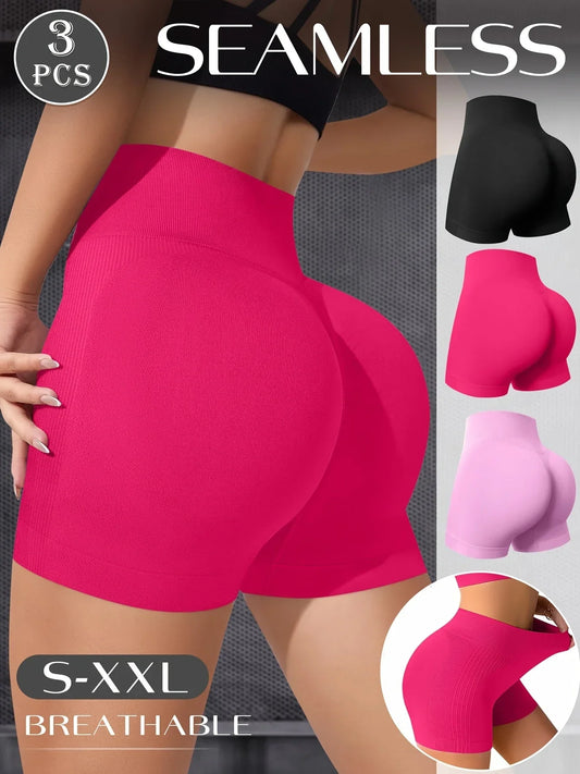 Colorful Three-Color Set Seamless Yoga Pants - Empire P.E