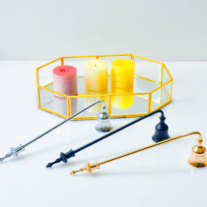Bell Candle Wick Snuffer Candlestick Holder