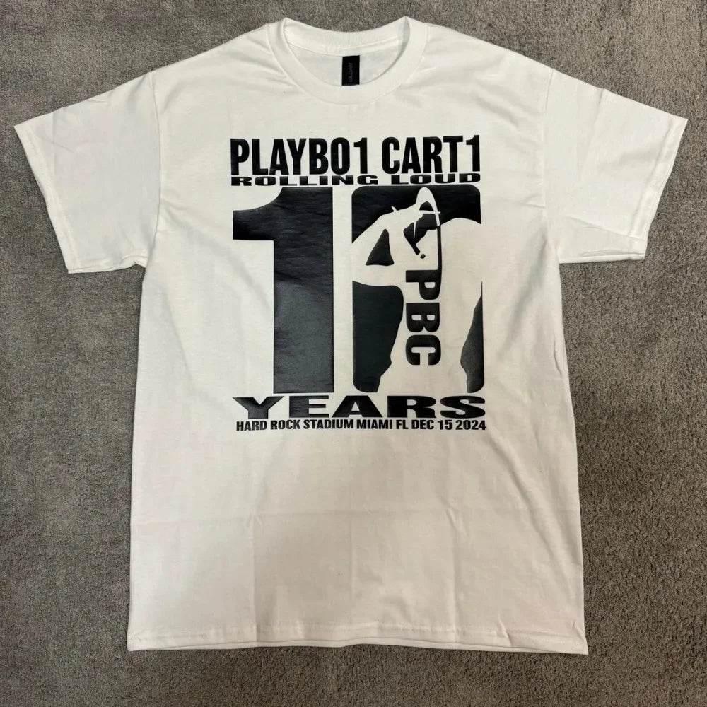 Hip Hop Men Crew Neck Top Vintage Playboi Carti Shirt Playboi Carti Tshirt Playboi Carti T-shirt Merch Tour Hip Hop Rap Tee - Empire P.E