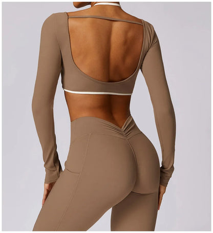 Yoga Set 2PCS Women Sportswear Push Up Workout Clothes - Empire P.E