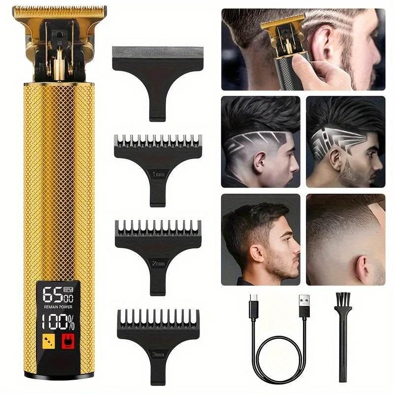 Professional Vintage Hair Clippers and Trimmers Kit, Rechargeable Cordless Haircut & Grooming Set for Men, Beard Trimmer with - Empire P.E
