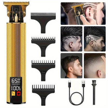 Professional Vintage Hair Clippers and Trimmers Kit, Rechargeable Cordless Haircut & Grooming Set for Men, Beard Trimmer with - Empire P.E