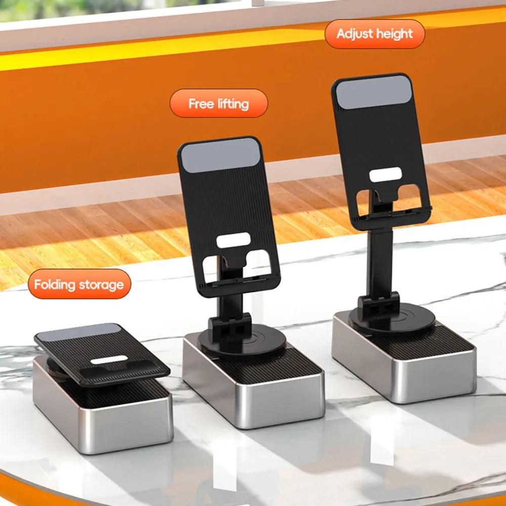 New Cell Phone Holder Stand With Bluetooth Speaker Adjustable Desktop Live Lazy Tablet Bracket Support Portable Wireless Speake - Empire P.E
