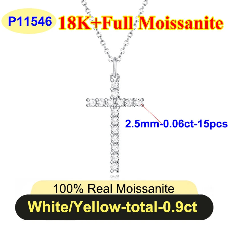 Full Moissanite Diamond Necklace for Women