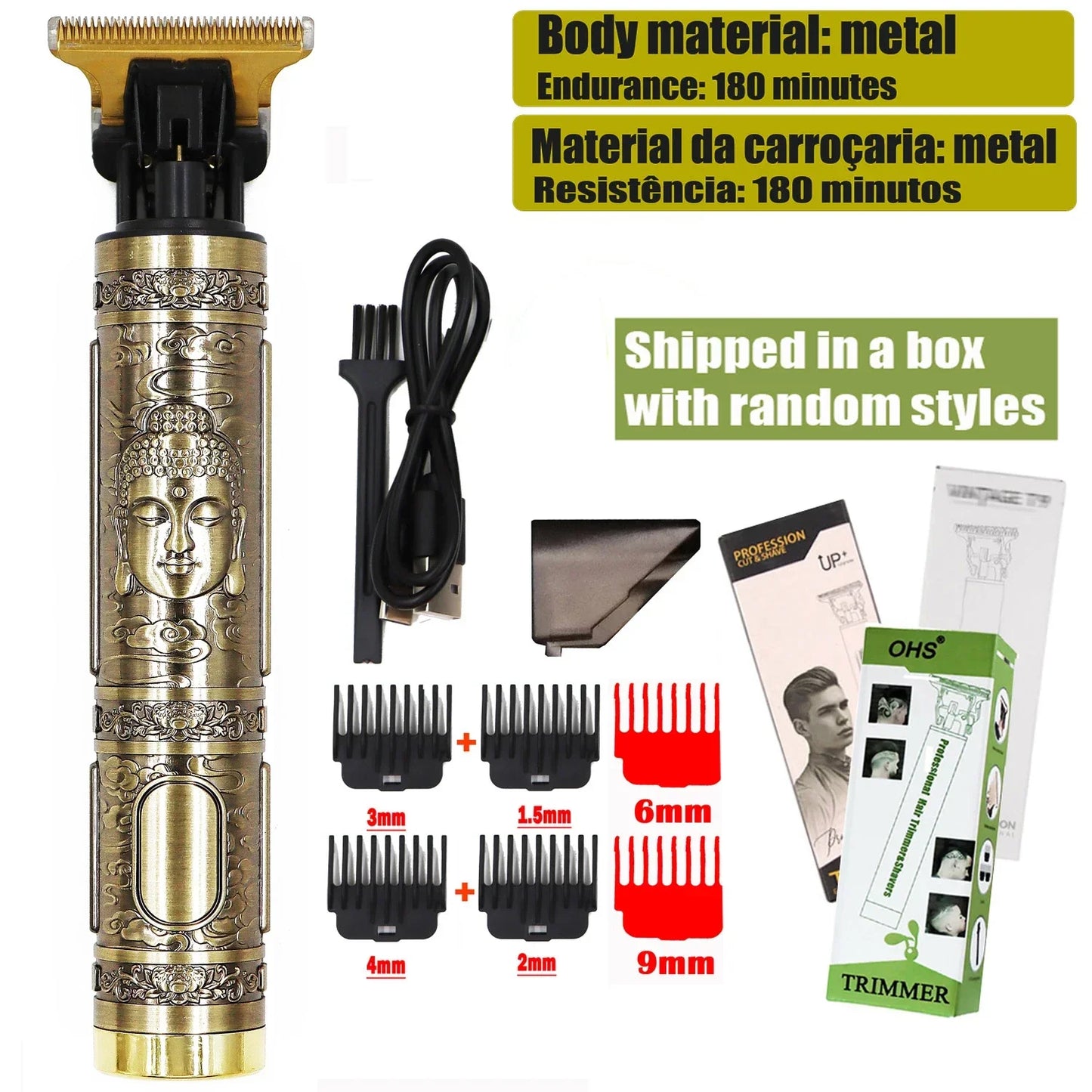 Vintage T9 Hair Clipper Beard Shaving Body Hair Trimmer Clippers - Empire P.E