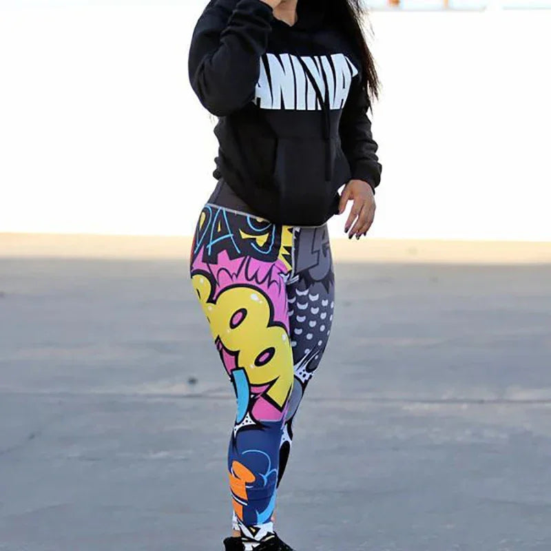Print Yoga Pants Women Unique Fitness - Empire P.E