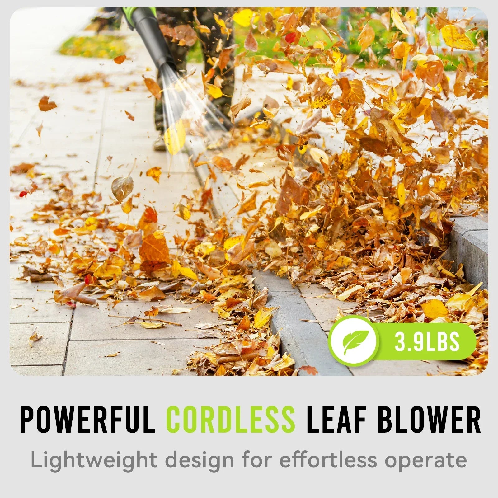 21V Cordless Leaf Blower,120 MPH 480 CFM - Empire P.E