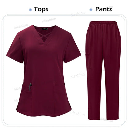 Medical Scrub Uniform Set