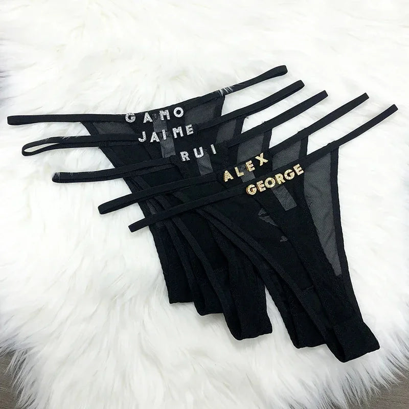 Custom Thongs Name Letter Women - Empire P.E