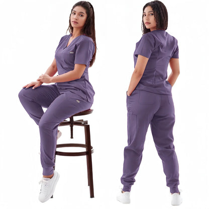 Multicolour Jogger Suit Nurse Scrubs Set