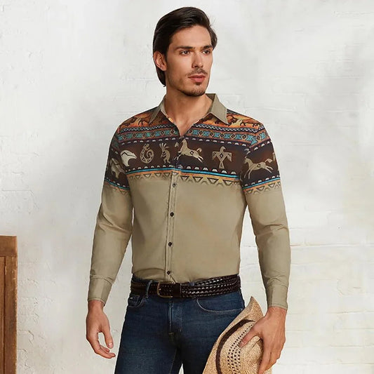 Men's Western Denim style shirt - Empire P.E