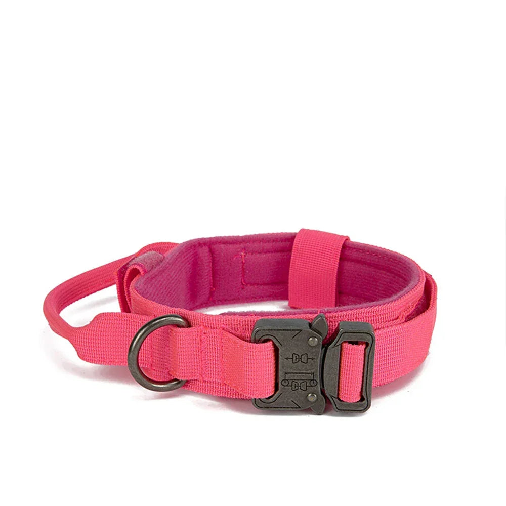 Pet Dog Collar Leash Set Nylon Material Durable Dog Collar Reflective Leash Pet Tactical Training Dog Collar Large Dog Leash Set - Empire P.E