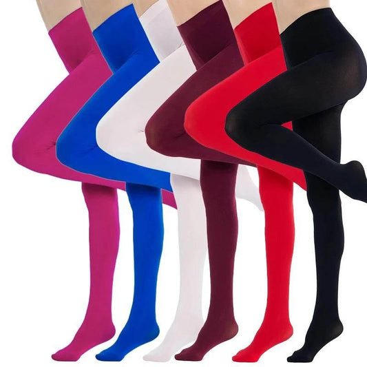 Plus Size Women Sexy Long Stockings Candy Color - Empire P.E