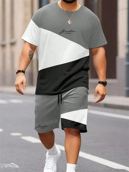 Summer Men Short Sleeved Drawstring Shorts Tracksuit - Empire P.E