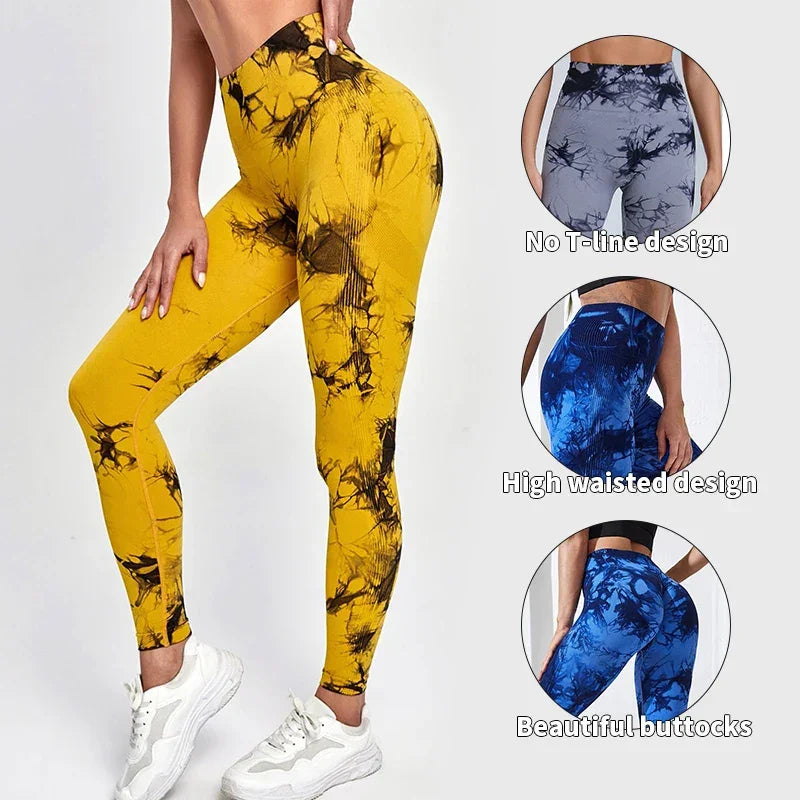 Tie Dye Yoga Pants Sport Leggings - Empire P.E