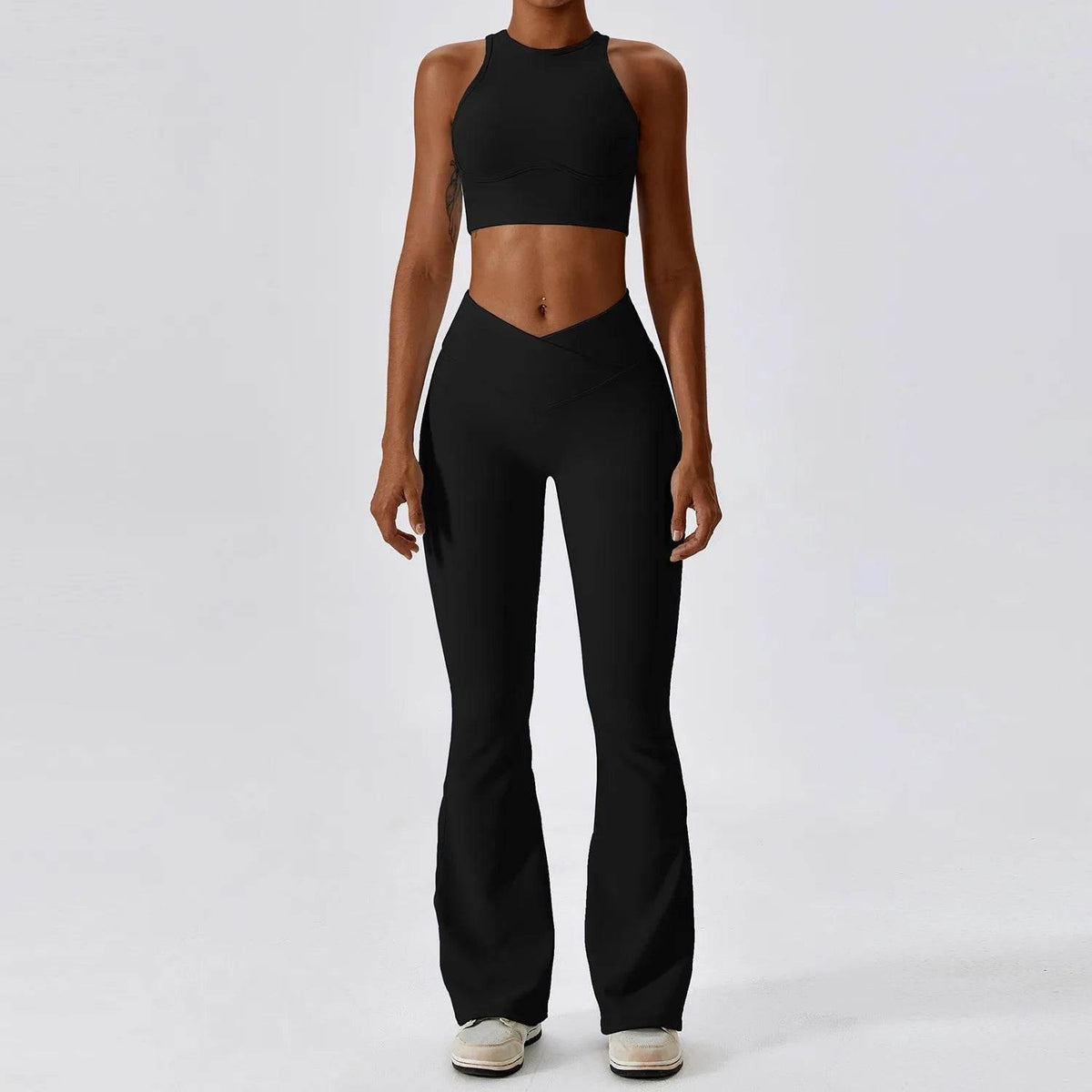 2PCS Seamless Yoga Set Gym Clothes Sportswear Yoga Suits For Women Fitness Rib Tracksuits Sports Bra Gym Leggings Sports Suits - Empire P.E