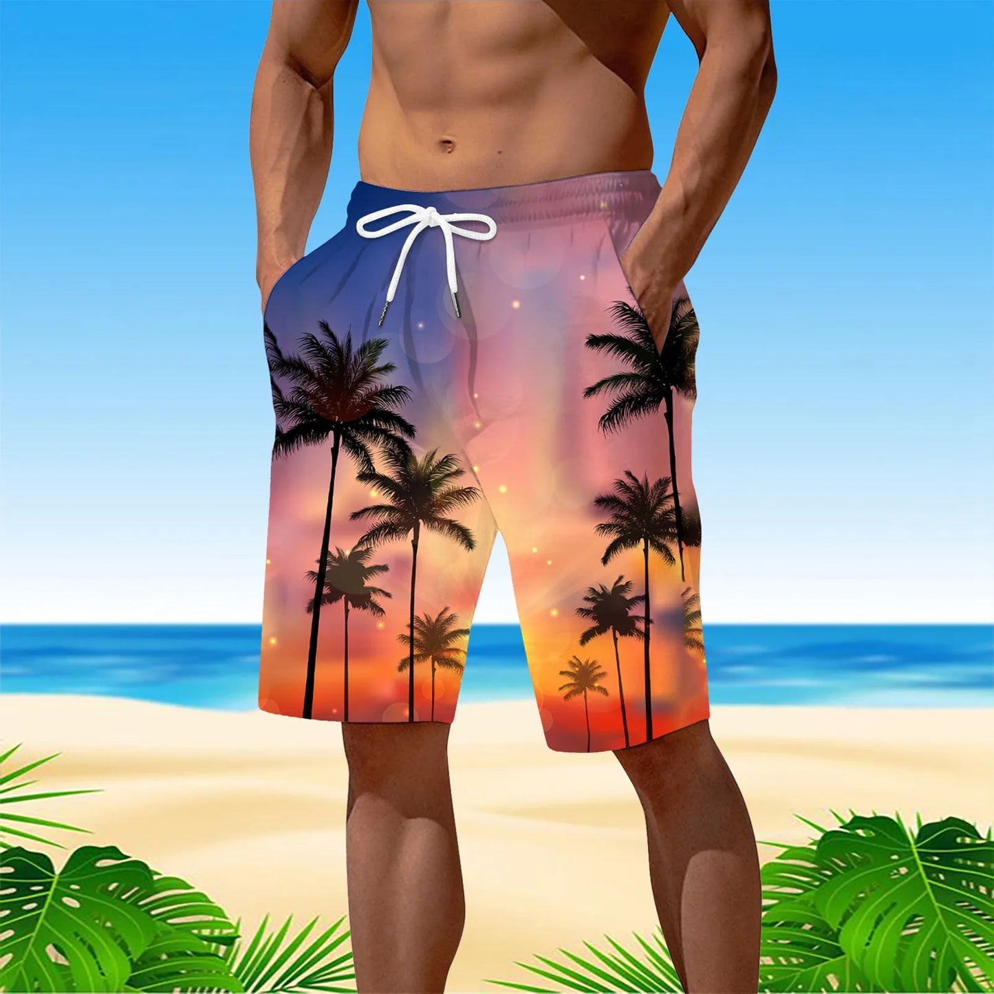 Personality Hawaii Summer Tropics Beach Shorts