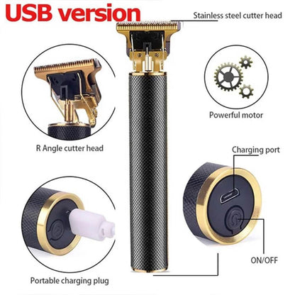 USB Rechargeable Electric Hair Clipper, Cordless Hair Trimmer Set For Hair Cutting, Professional Trimmer Shaver Trimmer Beard - Empire P.E