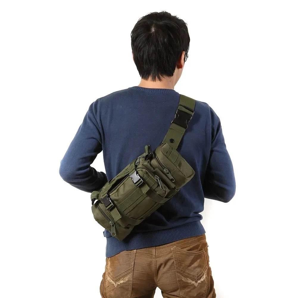 Outdoor Hiking Waist Bag 600D Waterproof Oxford Climbing 3P Chest Shoulder Bags Tactical Fishing Camping Pouch Pack - Empire P.E
