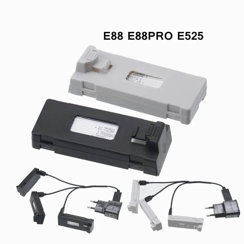 3.7V Battery For E88 E88PRO Ls-E525 E525 PRO E99 K3 Mini Drone 3.7v 1800mAh Lipo Battery For E88 E88PRO RC Quadcopter Parts - Empire P.E