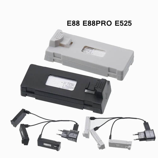 3.7V Battery For E88 E88PRO Ls-E525 E525 PRO E99 K3 Mini Drone 3.7v 1800mAh Lipo Battery For E88 E88PRO RC Quadcopter Parts - Empire P.E