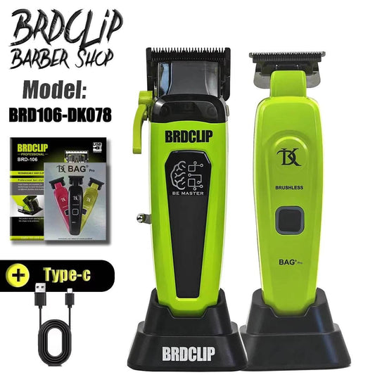 New Professional BRDCLIP BRD106 078 Hair Clipper 7500RPM 7200RPM Hair Salon Trimmer DLC Blade with Charging Base Barber for Men - Empire P.E