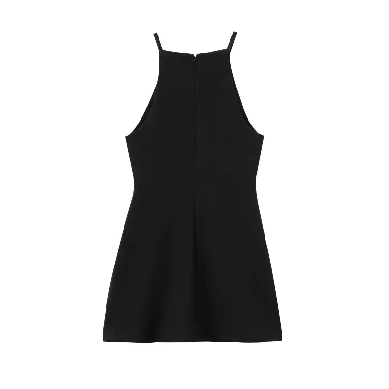 Interlock halter Dress 2024 TRAF's new sexy sleeveless - Empire P.E