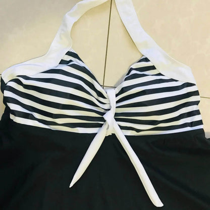 Plus Size Vintage Bathing Suit Two Piece Swim Wear S-5XL - Empire P.E