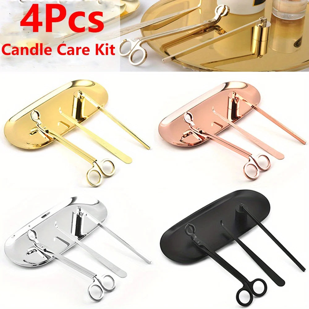 4pcs/set Luxury Candle Care Kit