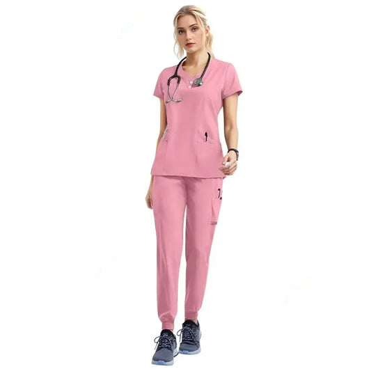 Scrubs Set Women Jogger Workwear