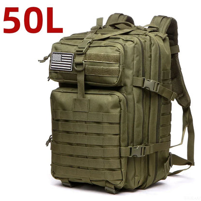 25L/50L 1000D Nylon Waterproof Trekking Fishing Hunting Backpack