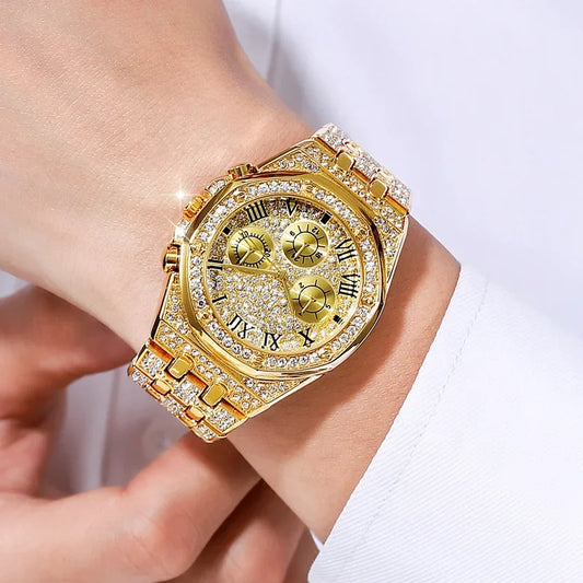 Women's Rhinestone Quartz Watch - Empire P.E
