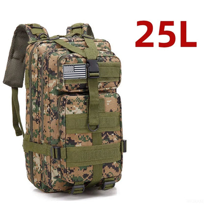 25L/50L 1000D Nylon Waterproof Trekking Fishing Hunting Backpack
