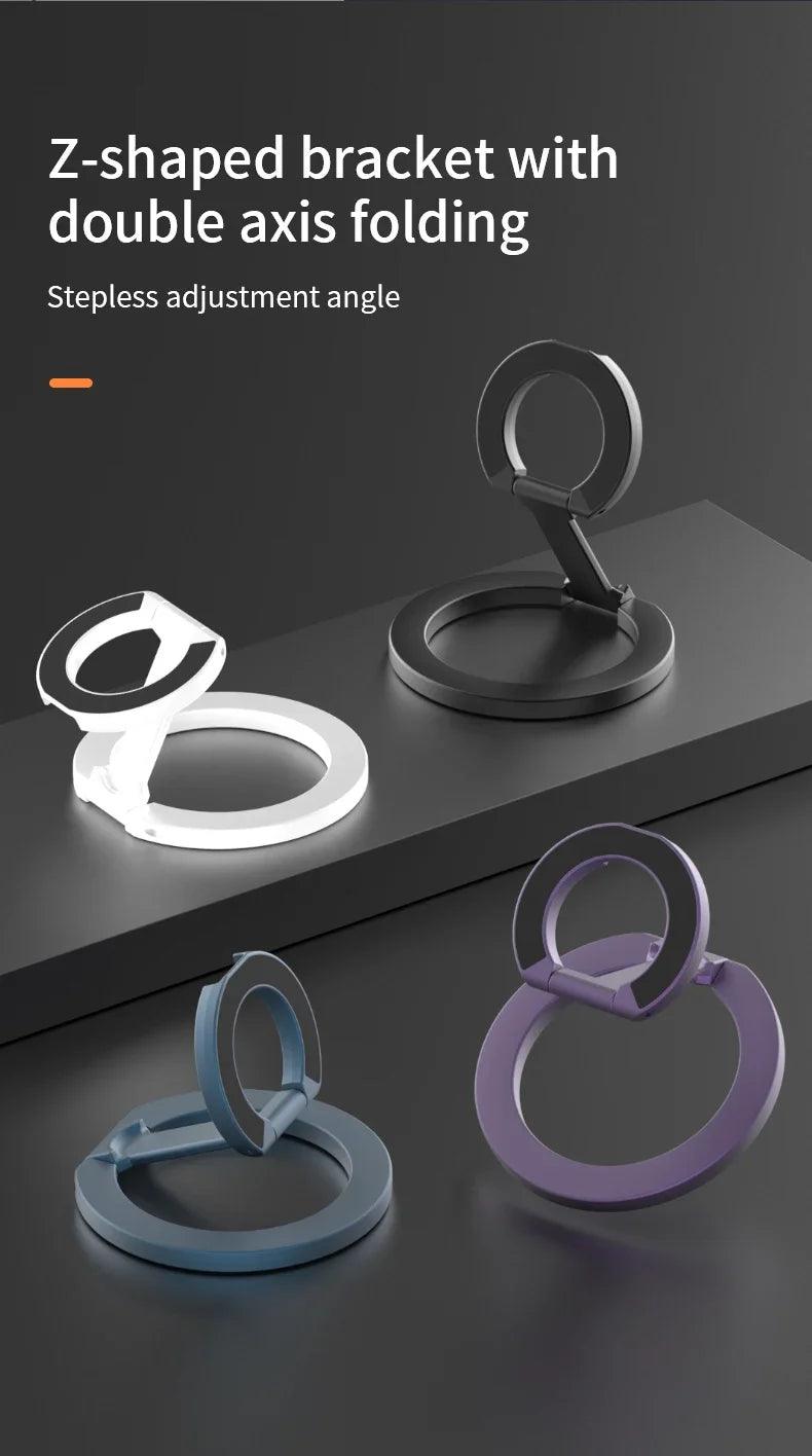 For MagSafe Double Sided Magnetic Phone Ring Holder Portable Folding Cellphones Stand Phone Accessories Support Bracket Grip Tok - Empire P.E